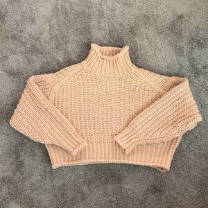 H&M Women's Turtleneck Sweater in Tan